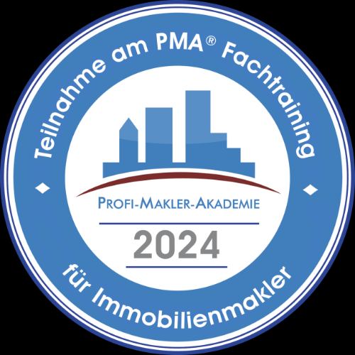 Siegel: Teilnahme am PMA-Fachtraining für Immobilienmakler 2024